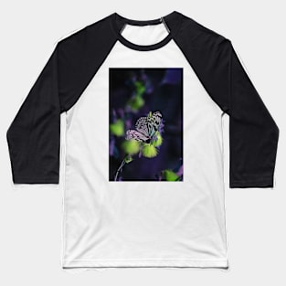 Macro Shot Butterfly on flower Baseball T-Shirt